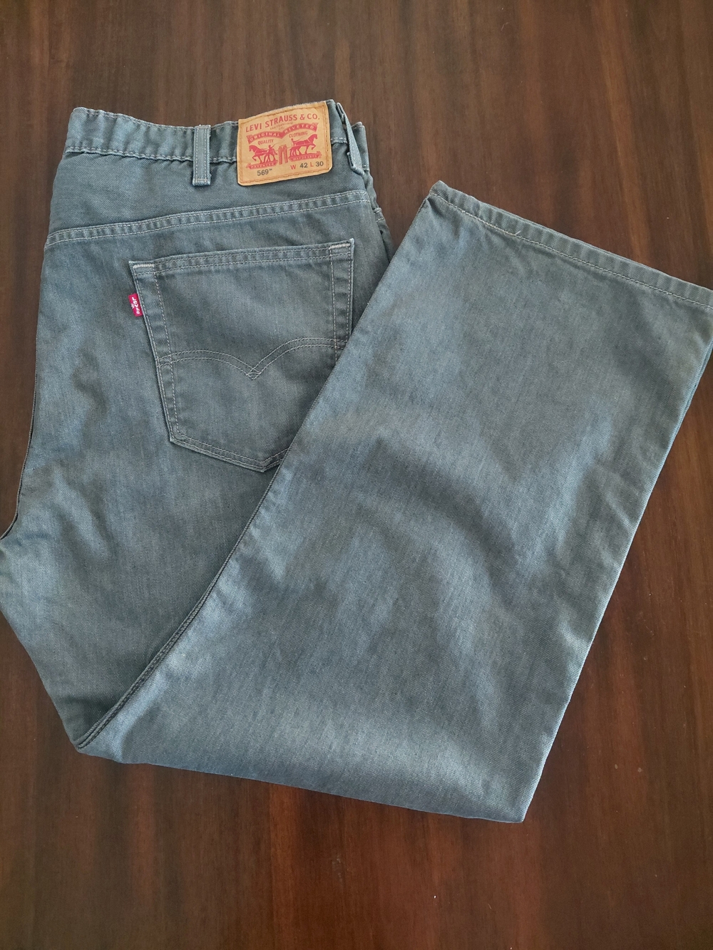 Levi's Men's Gray Straight-Leg Jeans